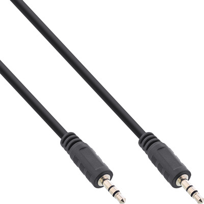 InLine® Klinke Kabel, 3,5mm Stecker / Stecker, Stereo, 0,3m (Produktbild 1)